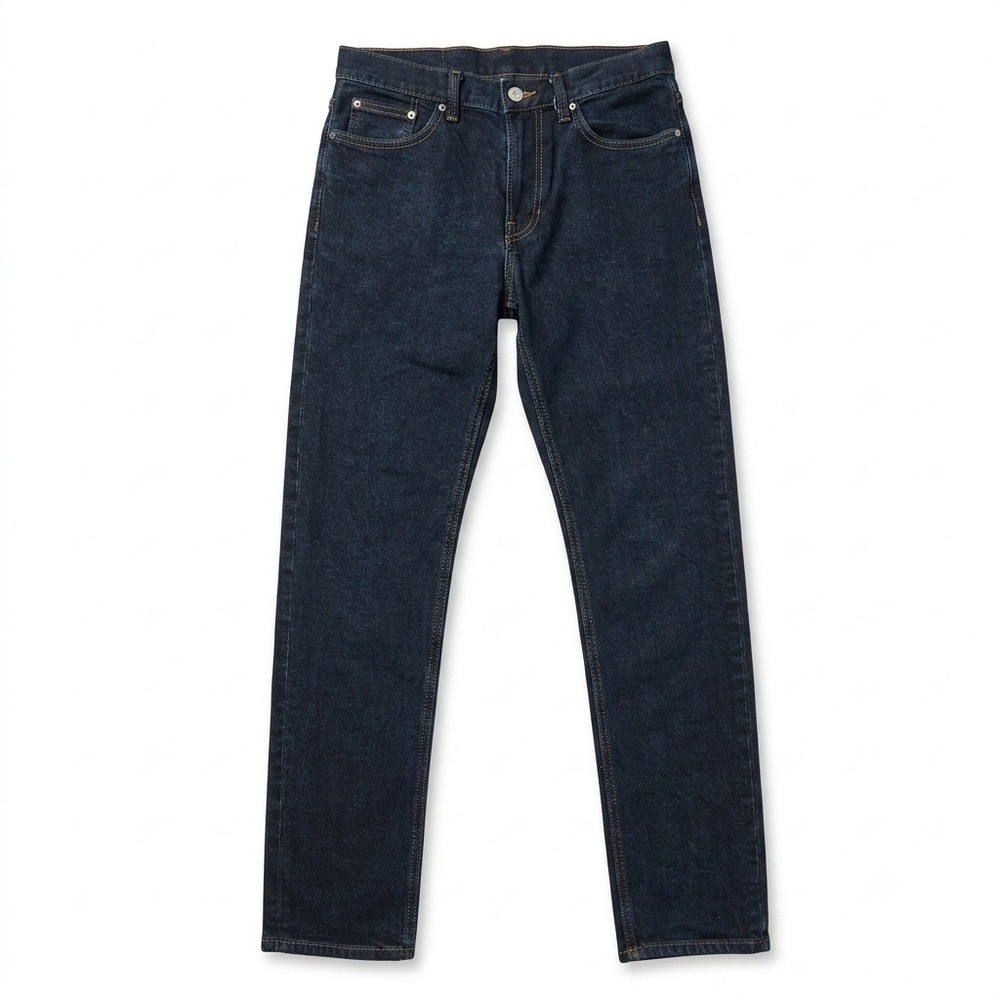 H&M Mens Jeans 29x32 Slim Coupe Etroite Dark Wash Stretch Denim Blue